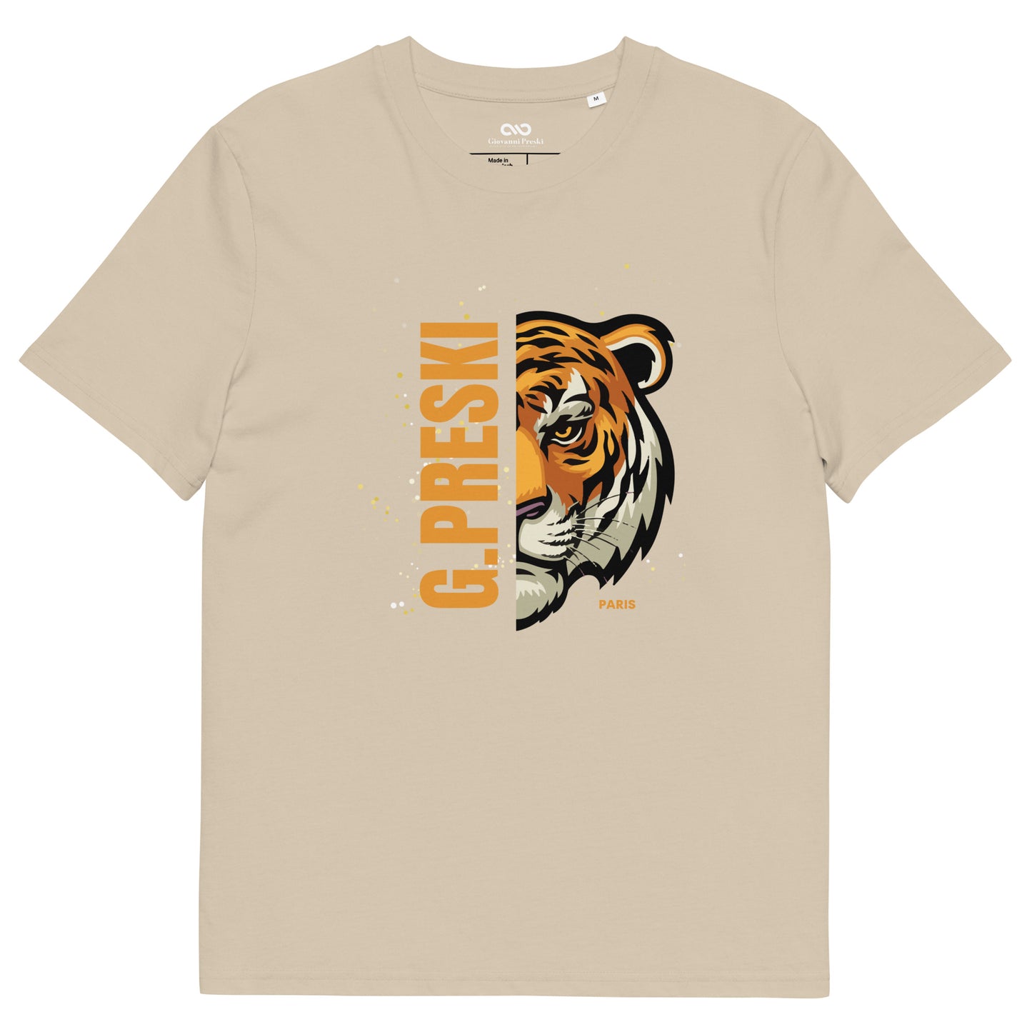 Tee-shirt classique Tiger désert en coton biologique